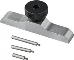 for Depth Gauge Bottom Table Base F1402 for Dial Indicator, 0-10mm Range, 0.01 Accuracy, Stainless Steel Depth Measurement Attachment with Carbide Probe,