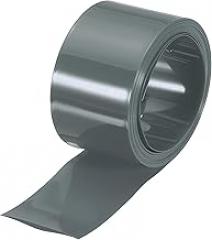 MECCANIXITY Battery Wrap PVC Heat Shrink Tubing 19mm Dia 30mm Flat 8 Feet Grey Good Insulation for Battery Pack-2.5m