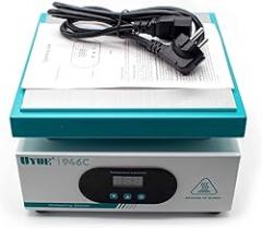 iDili AC 110V Electronic Hot Plate LCD Digital Display Preheating Station for PCB SMD Heating Phone LCD Touch Screen Separater 200x200MM 946C