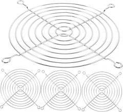 20pcs Mesh Protective Cover with Screws Durable Fan Grill for Computer Cases Barrier for Electronics Fit for Enhanced Cooling