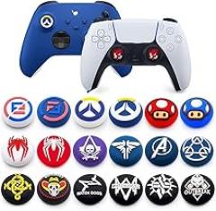 2PCS Joystick Cap Silicone Rubber Thumb Stick Grip Caps for PS5 PS4 PS3 Xbox 360 Xbox One Xbox One X Elite Controller (Color 8)