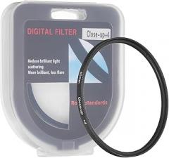 PATIKIL 82mm Close-up Filter Macro Lens Filter +4 Diopter Magnification Close-up Lenses with Cap Camera, Black