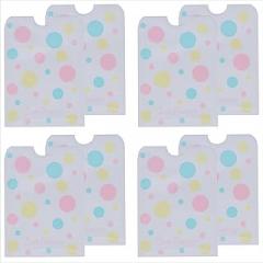 Set of 8 Credit Card Sleeves | 8 RFID Blocking Sleeves | Identity Theft Protection Secure Protector Holders for Men & Women Smart Slim Design Fits Wallet/Purse (Circles)