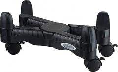 Kantek Mobile CPU Stand with Adjustable Width and Locking Casters, 16-Inch Wide x 7-Inch Deep x 4.8-Inch High (CS200B),Black