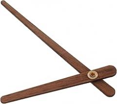 TEHAUX 1set Elegant Wooden Clock Hands Stylish Clock Parts for Repair and Replacement Simple and Generous Design Arc Shape