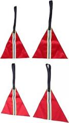 High Visibility Reflective Safety Flags Compatibility with Trailer, Kayak, Bike & Boat - Durable Oxford Fabric with Easy Setup