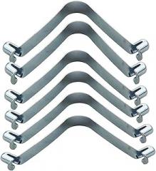 Spring Clips 50/100Pieces 6mm Double Button Push Spring Clips Kayak Paddle Snap Locking Tube Pin for Camping for Electronic,Household Appliance,Automotive Part(50pcs,6mm Leg 45mm)