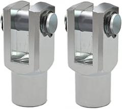 Aicosineg 2Pcs Cylinder Clevis Y Joint M10x0.47in Female Thread Y Connector 2.44in Length Air Cylinder Rod Clevis End Pneumatic Air Cylinder Connector Fitting for Chemical Textile Industry Electronic