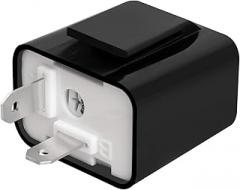 NTHREEAUTO 2 Pin Electronic Flasher Relay, Adjustable 12V Relays Fix for LED Turn Signal Hyper Flash, Universal