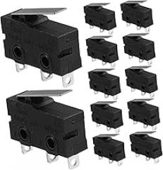 Homoyoyo 3-Pin Micro Momentary Switch 5A 125/250VAC Waterproof Push Button Switch for Electronics Projects Compatible Devices