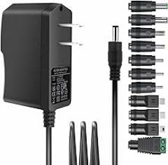 Universal 5V 2A ac Adapter Power Supply with 11 DC Plug Tips AC to DC5V 1.5A 1A 800mA 600mA 500mA 400mA 300mA 200mA 100mA Power Adapter 5v Wall Charger ac dc Adapter (DC5V~2A)