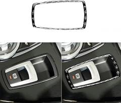 Carbon Fiber Electronic Handbrake Button Frame sticker Compatible with BMW Z4 E89 2009-2016/2009 2010 2011 2012 2013 2014 2015 2016 Decoration Sticker Car Interior Accessories