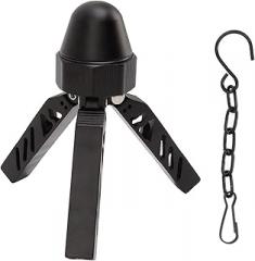 Camping Tripod, Adjustable Campfire Tripod, Aluminum Stable Multifunctional Black A Shaped Tent Support Pole, for Camping, Campfire, Dutch Oven, Outdoor BBQ