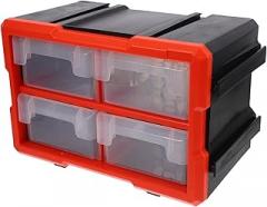 DOITOOL Small Parts Organizer Box Storage Bins Dividers for Electronics Tool Organizer