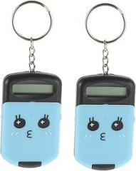 NOLITOY 2Pcs Mini Electronic Calculator Set for Students and Office Use, Portable Black Plastic Pocket Accounting Tool with Basic Arithmetic Functions, Compact Travel Exam Calculator