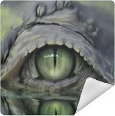 Scary Eye Crocodile in Water Camera Protective Wrap, Anti-scratch Lens Protector Wrapper, Magic Self-Adhesive Cloth for Cameras/DSLR/Laptop/Electronic Accessories, S