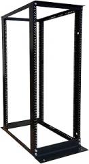 RAISING ELECTRONICS 27U 4 Post Open Frame Server Rack 19inch Adjustable Depth 25inch-29inch (27U)