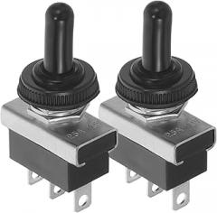 2pcs Auto Toggle Self-resetting for Boats Cars Easy Installation Versatile Electronic for Equipment