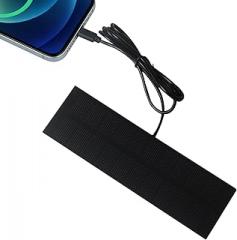 Solar Panel Charger - 14.8x4.5x2cm Portable Foldable Electronic Accessories | Charging Panel for Security Camera | Mobile Phone Battery for Phones Lantern Fan Tent Hiking Camping Car Backpacking