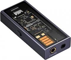 Questyle M15i Electro Purple Headphone Amplifier [MFi Certified] Electronic Music/ACG Custom Tuning Portable USB C DAC Amps with 4.4mm/3.5mm Outputs PCM 768kHz/DSD512 Hi-res Lossless Audio Adapter