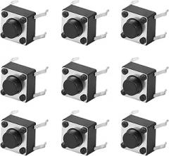 Tactile Tact Push Button Switch, Micro Momentary Tact Tactile Push Button Switch Assortment Kit 6 X 6 X 5mm 100pcs for Various Electronic Devices