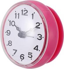 ABOOFAN Bathroom Electronic Clock Kitchen Hanging Clock Suction Cup Mounting Fog Design