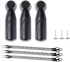 AM 58KHz Clothing Security Tags - 1000pcs Reusable Acousto-Magnetic Hard Tags with 0.75-Inch Pins & 100 Lanyards for Retail Anti-Theft Equipment on Apparel, Shoes, Textiles