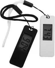 Zerodeko 2pcs Portable Silent Digital Keychain Watch Mini Electronic Clock for Students Vibrant Candy Colors Display for Quiet Study Environments and Gifting