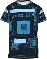 Mikmax Water and Fire Big Boys Girls Tees 3D Printed Short Sleeve Youth T Shirts Top