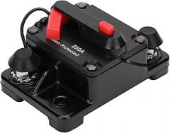 DC12‑42V Circuit Breaker Auto Reset Holder Copper Switch Over Current Voltage High Thermal Conductivity Model: HT-601 Electronic Method (250A)