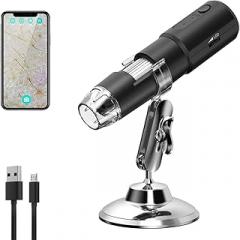 TsoLay Skin Analyzer Machine, Handheld 50X-1000X Magnification Endoscope with Adjustable Stand and 8LED Lights, 360° Arbitrary Rotation, Compatible with Computers and Mobile Phones