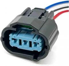 3 Pin Auto Ignition Coil Electronic Connector Vehical Speed Sensor Plug Wire Harness for K-Series 05-06 6189-0596(3Pin Female,1 Pc)