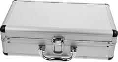 Toyvian Craftsman Tool Box Storage Box Lock Aluminum Alloy Portable Case for Tools Electronics Cosmetics