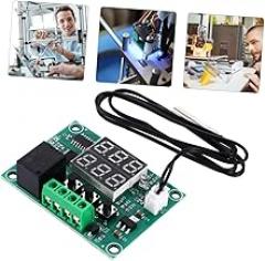 High Precision Digital Thermostat Controller Voltage Temperature Control Module with Two-Window Display and Sensor Accuracy Temperature Controller Replacement for Electronic Temp