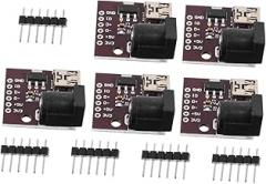 5Pcs Mini USB Power Supply Module Charging Port Interface Easy Installation Overload Protection Digital Power Module for Electronics and Accessories
