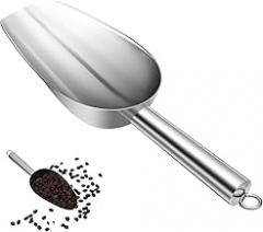 Cabilock Thickened Ice Shovel Pet Food Scoop for Dog Cat Freezer Ice Cube Scoop for Flour Dried Food