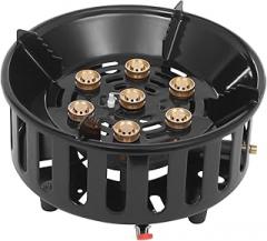 Propane Burner, 21000W Propane Burners with Storage Bag and Electronic Piezo Ignition, Portable Windproof Camping Stove Gas Cooking Burner for Outdoor Backpacking Picnic Hiking