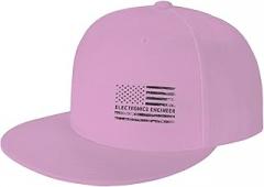 ZKLCRYTR Electronics Engineer American Flag Baseball Cap Snapback Trucker Hat for Men Women Flat Bill Hats