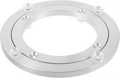 Heavy Duty Aluminum Alloy Turntable Base for Dining Tables and Display Stands Wear-Resistant Rotating Bearing for Cake Decoration Electronics Repair Catering Service and Home Use