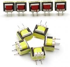 5Pcs 1300 : 8 Ohm Audio Transformer EE14 Transformateur POS Transformador