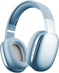 Gabba Goods Wireless Over Ear Bluetooth Headphones with Microphone - Wireless Headset -Noise Reduction - Bluetooth, Wired,Built in Micro SD for Travel, Home, Work TV,PC,Gaming,Cellphone (Blue)