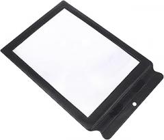 Handheld Reading Magnifier with Magnification for Elderly Ultra-Thin Portable PVC Frame Lightweight Visual Aid for Books Newspapers Maps and Electronics