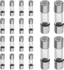 TEHAUX 20pcs 2a 250v Glass Fuse 5x20mm Fast-Acting Mini Fuse Replacement Kit for Electrical Devices and Household Electronics Inline Glass Tube Assembly