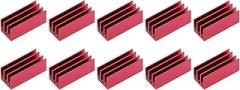 10Pcs Aluum Heat Sink Kit, 40x16x16mm Set, Anodized Cooler with M3 S Holes for CPU Chip e, Enhanced Heat Dissipation for Electronics