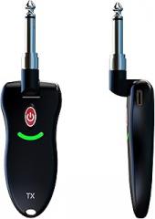 Wireless Guitar System with 220° Rotatable Plug, Wireless Guitar Transmitter Receiver Rechargeable 100ft Range – Ideal for Electric Guitars, Bass, Keyboards