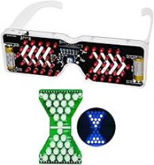 Gikfun Electronic Hourglass, Led Eyeglasses Welding Practice Board DIY Kits for Student Learning Project