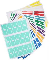 NUOBESTY 18pcs Self-adhesive Wire Labels for Tear-resistant Cord Tags Vibrant Colors for Electronics Organization