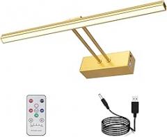 Picture Light,5000mAh Rechargeabl Art Lights for Paintings,Remote 16