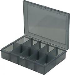 Plastic Tool Parts Box Adjustable Storage Organizer for Electronic Components Screws Bolts Drill Bits Small Tools DIY Accessories(A)