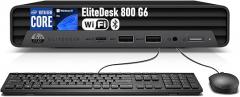 HP EliteDesk 800 G6 Mini PC Desktop Computer, Six-Core i5-10500 Up to 4.50 GHz, 16GB DDR4 RAM, 256GB SSD, Keyboard & Mouse, 4K Support, WiFi, Bluetooth, Windows 11 Pro (Renewed)
